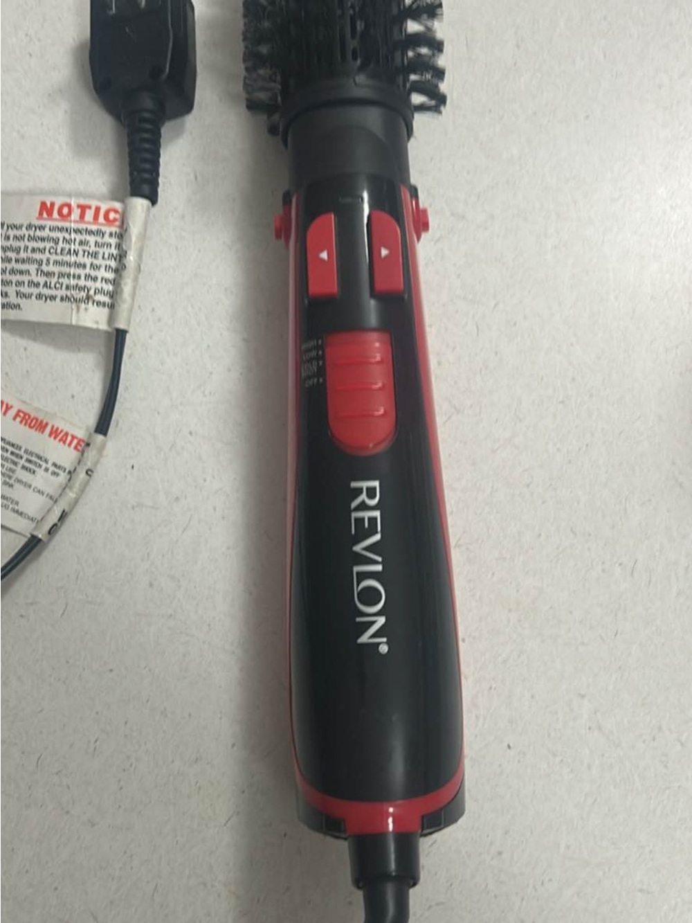 Revlon Black and Red Hot Air Brush Styler